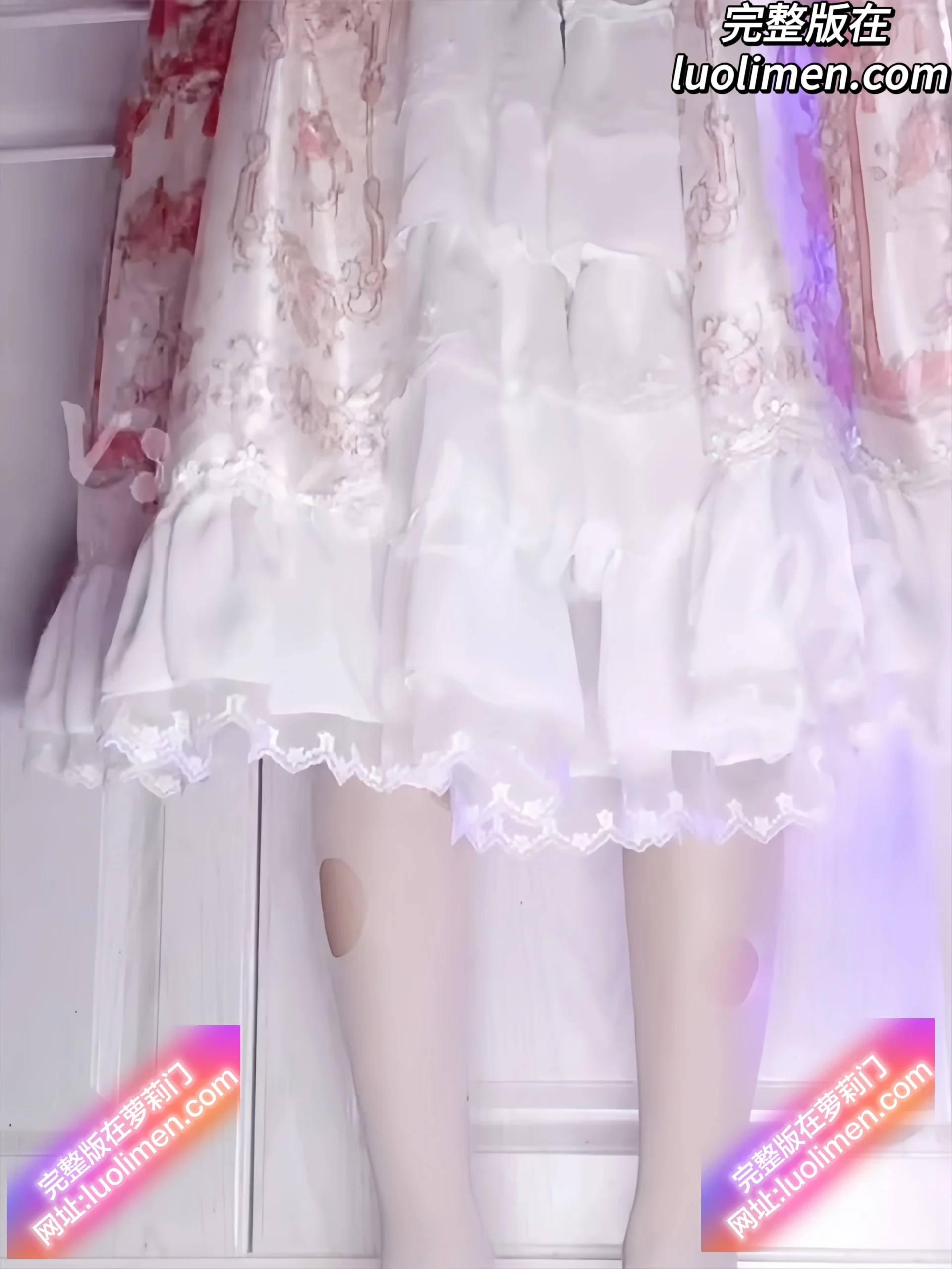图片[4]-占星猫Cuteli – 新作 11分钟 Cos白色洛丽塔 [1V-645MB]-萝莉门 LUOLIMEN